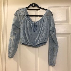 Lace long sleeve top